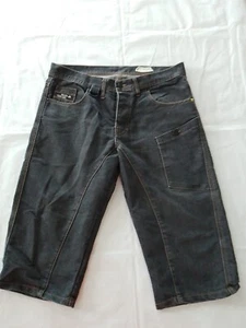 Men's 3/4 Length Shorts Primark W36 Button Fly Black Wash 21582 - Picture 1 of 14