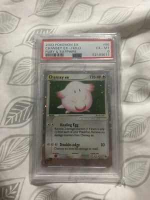 POKEMON CARD PSA GRADED 2003 CHANSEY EX HOLO RUBY & SAPPHIRE #96 - Image 1 of 2