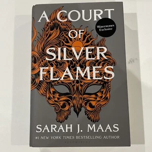 A Court Of Silver Flames Hardcover Waterstones Exclusive Sarah J Maas Rhys Scene - Picture 1 of 10