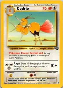 DODRIO 34/64 POKEMON KARTE (DSCHUNGEL SET) - Bild 1 von 2
