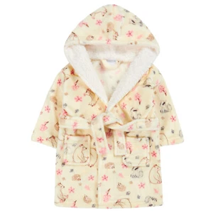 Babies / Childrens / Kids / Girls Fleece Hooded Dressing Gown - Woodland Design - Picture 1 of 3