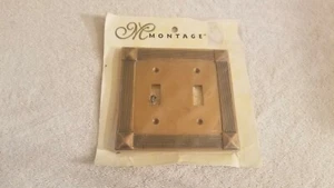 1998 American Tack + Hardware NOS Montage Double Gang Switchplate Sealed Vintage - Picture 1 of 8