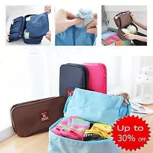 OZ Stock Travel Portable Underwear Organizer Cosmetic Pouch Bag Luggage Storage - Picture 1 of 6