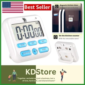 Magnetic Digital Kitchen Timer with Loud Alarm & Large LCD Display - Picture 1 of 7