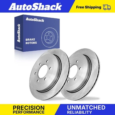 Rear Brake Rotors Pair for Lincoln Navigator 2007-2017 Ford Expedition V8 Foto 1 de 4