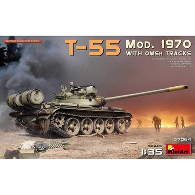 Modello Di Carro Armato T-55 Mod. 1970 Con Cingoli Omsh |MINIART|37064| 1:35 - Immagine 1 di 4