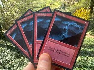 4x German FBB • Lightning Bolt • Pack Fresh • Mtg (1218) - Picture 1 of 18