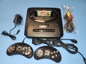 Sega Genesis Model 2 System Console Complete 1601 + 2 Controllers & Sonic 2 Game
