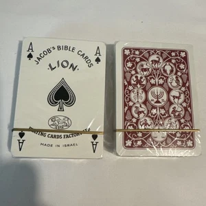Jacob’s Bible Cards 2 Decks New In Plastic  Playing Cards Made In Israel - Picture 1 of 2