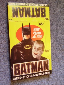 1989 Topps Batman Cards Series 2 Empty Box ex cond - Picture 1 of 3