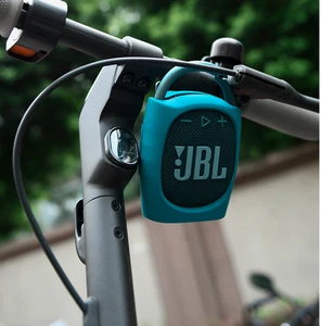 Carry Silicone Cover Case Bag Stand-up/Bandage For JBL Clip 4 Speaker Deep BLUE - Picture 1 of 15