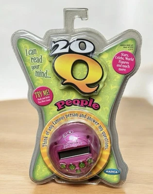 Radica 20Q 20 Preguntas - Versión Personas - Juego Electrónico Portátil - Rosa Foto 1 de 4