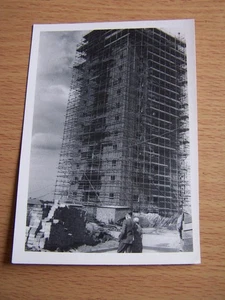 Lillington High Rise Flats with Scaffolding Building Vintage Photo Warwickshire - Picture 1 of 2