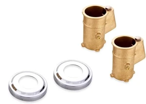 (2PC)Anchor & Escutcheon Pool Rail Set, 4-Inch Anchor for 1.90-In Outer Diameter - Picture 1 of 10