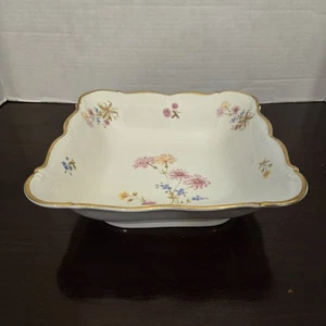 Vintage Edelstein Bavaria Maria-Theresia Lothringen quadratische Servierschale 9" x 9" - Bild 1 von 15