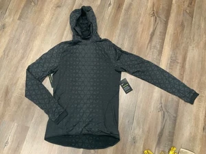 Nike Pro Men's Therma-Sphere Training Hoodie Gray Geometric 929697-010 Sz M - Picture 1 of 12