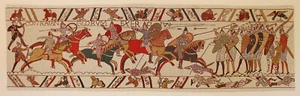 Tapiz Bayeux colgante de pared Signare batalla - Imagen 1 de 5