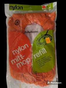 Suburbanite Nylon Mitt-Mop Refill Orange Mop Head - Picture 1 of 9