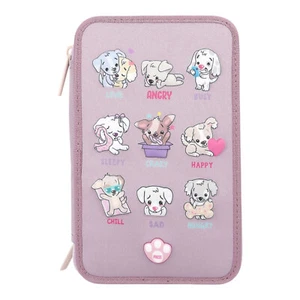 TOPModel 3-Fach LED Federmappe - Hunde Federmäppchen für Mädchen - Bild 1 von 6