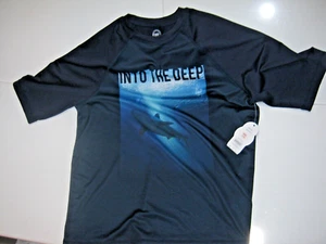 Wonder Nation Boys Short Sleeve Shirt with UPF 50+ Into the deep Sz XXL (18) - Picture 1 of 5
