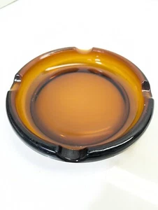 Vintage Glass Ashtray Large Insert 8" 4 slot - Amberini - Picture 1 of 5