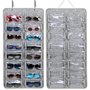 Sunglasses Organizer Hanging Eyeglasses Display Case Rack Storage For Women Men - Picture 1 of 7