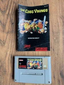 The Lost Vikings Nintendo SNES cart & manual only PAL - Picture 1 of 3