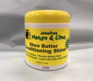 BRILLO ACONDICIONADOR DE MANTECA DE KARITÉ JAMAICANO MANGO Y LIMA 6 oz suaviza, condiciones, etc. - Imagen 1 de 2