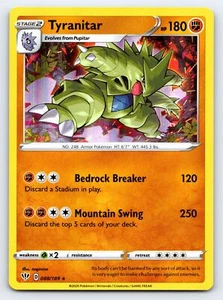 Tyranitar 088/189 Holo Rare Darkness Ablaze Pokemon Card - NM Near Mint - Imagen 1 de 5