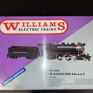 WILLIAMS #5300 Crown Edition Brass 4-4-2 Engine and Tender NIB O Gauge - Picture 1 of 6