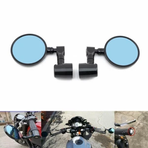 Black CNC Handlebar End Side Mirror For Benelli Leoncino 500 502c 752s TRK502X - Picture 1 of 8