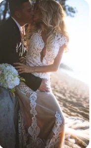couture wedding dress size 4 - Picture 1 of 8