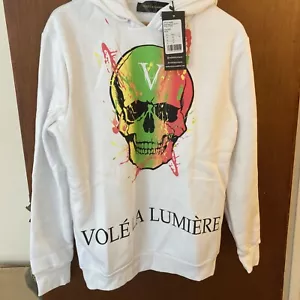 vole la lumiere Mens Skull Hoodie Medium Brand New With Tags - Picture 1 of 8
