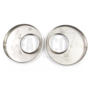 5 7/8" Stainless Steel Baffle End Plate for 6" Exhaust Silencer Offset Inlet x2 - Picture 1 of 4