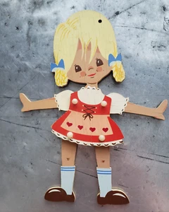 Cuerpo de madera articulado Mertens Kunst W. Alemania niña 1968 - Imagen 1 de 2