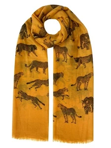 Running Leopard Print Scarf Women Light Weight Lady Large size Hijab Shawl Snood - Picture 1 of 6