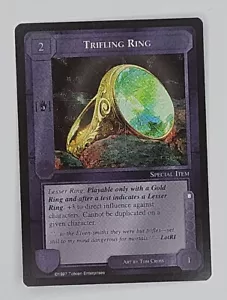 MIDDLE-EARTH CCG MECCG TRIFLING RING THE LIDLESS EYE LE MELE COMMON LOTR - Picture 1 of 2