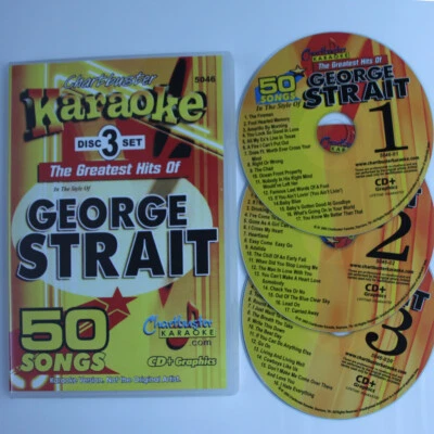 KARAOKE CD+G CHARTBUSTER GEORGE STRAIT  5046 COUNTRY NEW IN CASE w/SONG LIST - Image 1 of 3