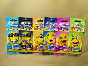 6 DEODORANTI PER AUTO AREON SMILE, PACCHETTO MISTO, ECONOMICI - Foto 1 di 8