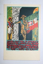 cartolina ASS. NAZ. VOLONTARI GUERRA, VOLONTARI LIBIA 20° truppe coloniali 1933