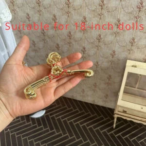4 Stück Maßstab Puppenhaus Miniatur Metall Kleiderbügel Zubehör 18 Zoll Puppe - Picture 1 of 6