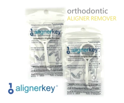 Clear Aligner Ortho Removal Tool for Invisalign by Aligner Key-Qty 2x AlignerKey