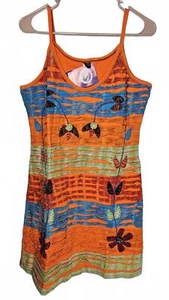 Himalayan Group Women's Embroidered Boho Floral Dress Handmade in Nepal XXL - Picture 1 of 10