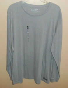 Under Armour Long Sleeve T-Shirt Mens XXL 2XL New Grey Tee 1346681 Performance - Picture 1 of 3