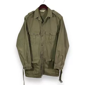 Vintage LL Bean Military Utility Feldjacke mit Gürtel Olivgrün Herren - Bild 1 von 10