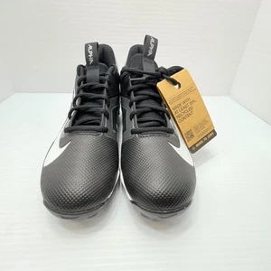 Nike Alpha Fastflex Football Cleats Black White Mens Size 9 FN0028-001 - Picture 1 of 9
