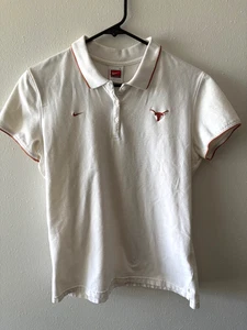 Nike - University of Texas Damen Small/Kinder Large (12-14) Polo WEISS - Bild 1 von 5
