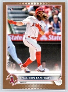 2022 Topps Series 1 Brandon Marsh #243 Gold Parallel /2022 (RC) Angels - Bild 1 von 2