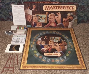 VTG 1996 PARKER BROTHERS MASTERPIECE THE CLASSIC ART AUCTION BOARD GAME COMPLETE - Picture 1 of 2