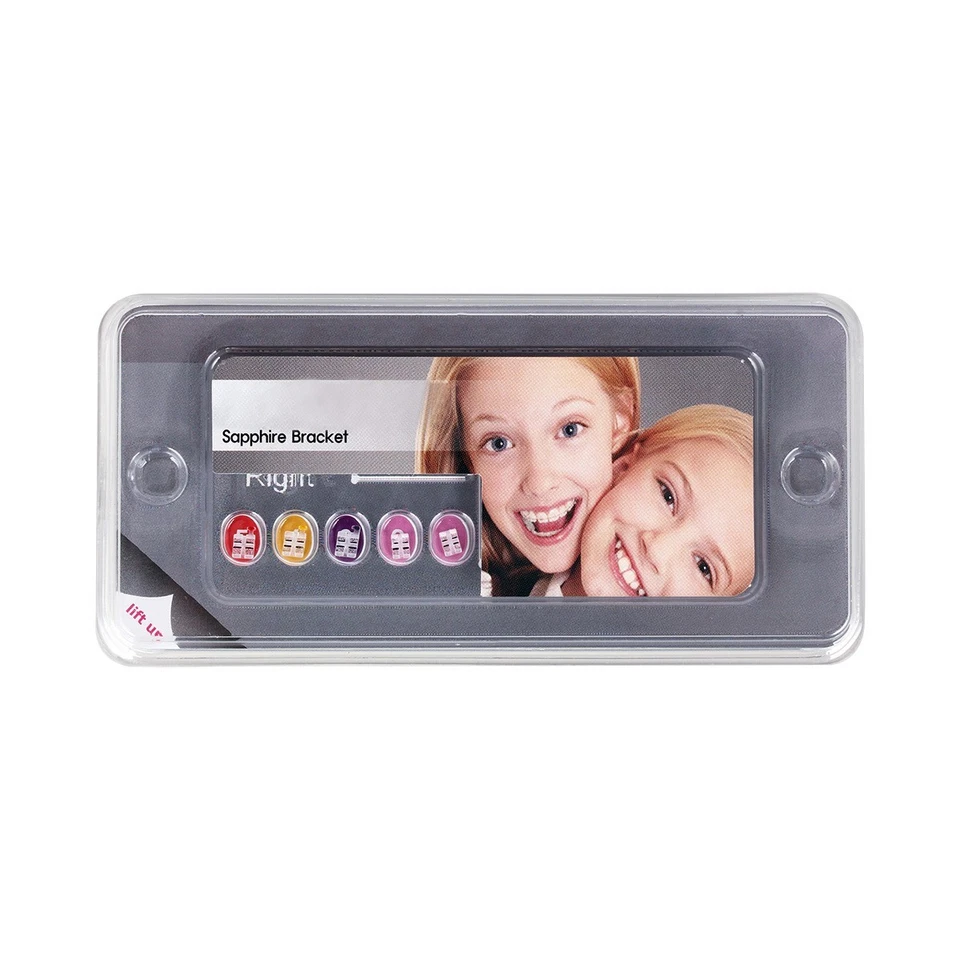 3x Dental Ortho Monocrystalline Sapphire Ceramic Brackets Mini MBT 022 Hooks 345